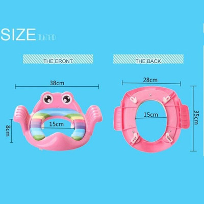 Bệt Lót Bồn Cầu Có Tay Vịn Cho Bé Ngồi Vệ Sinh MINIIN - Hoạ Tiết Ngộ Nghĩnh - Hàng Loại 1( Giao màu ngẫu nhiên )