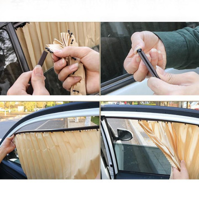 Rèm che nắng dành cho ô tô Mitsubishi Attrage Vải lụa mềm gắn nam châm Cao Cấp 
