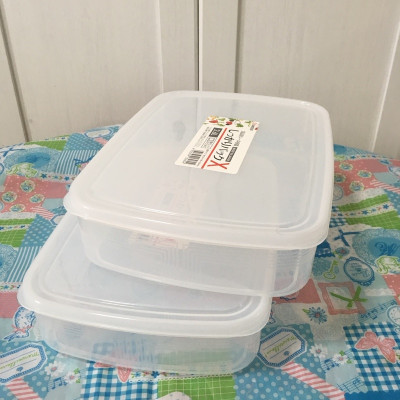 Hộp bảo quản thực phẩm hình chữ nhật dung tích 2.6 L Nakaya - Hàng nội địa Nhật Bản.