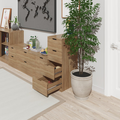 [Happy Home Furniture] SCANDINA, Tủ đựng đồ 4 ngăn kéo, 40cm x 47cm x 98cm ( DxRxC), THK_101