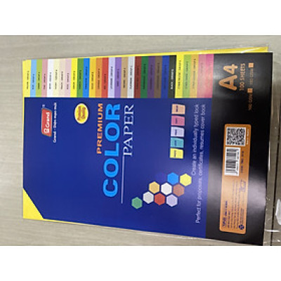 Bìa Giấy Đậm A4 5 Màu (100 Tờ)