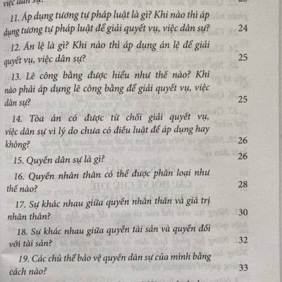 Các câu hỏi thường gặp trong lĩnh vực dân sự