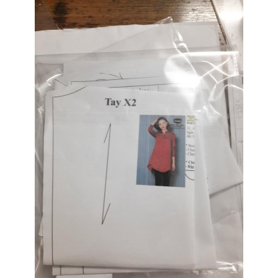 Rập giấy mã 683 (BẢN VẼ) rập đầm sơ mi