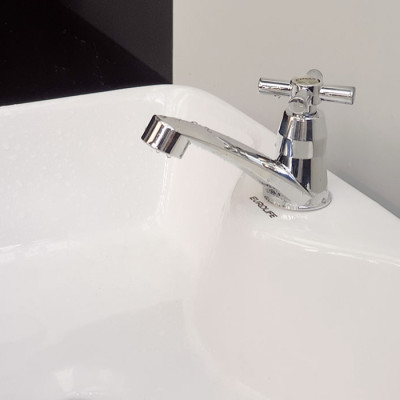 Vòi Lavabo lạnh nhựa ABS mạ Chrome Eurolife EL-LA05 (Trắng bạc)