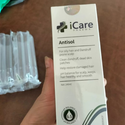 Combo 2 Chai Dầu Gội Sạch Gàu Antisol | Thương Hiệu iCare Pharma | Làm Sạch Gàu Nấm Ngứa Da Đầu, Tặng mặt nạ ngẫu nhiên