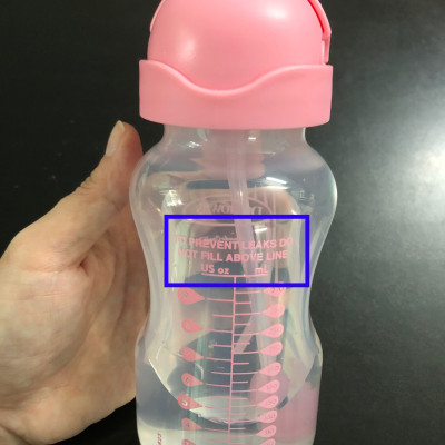 [ WB91011 ] Bình sữa chuyển tiếp, có ống hút silicone và hai tay cầm, cổ rộng, nhựa PP, 270ml