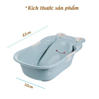CHẬU TẮM KÈM VÕNG TẮM CHO BÉ HÌNH CON ẾCH CUTR BABY XINH XINH PHONG CÁCH HÀN QUỐC NHẬT BẢN ( TẶNG GÁO MÚC GỘI XỊN - XEM KỸ MÔ TẢ ))