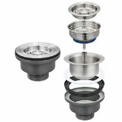 Chậu rửa bát 1 hố Valenza 7846 inox 304 nano đen dày 3li kèm bộ xả ngăn mùi, khay inox, rổ lỗ inox-Hàng chính hãng