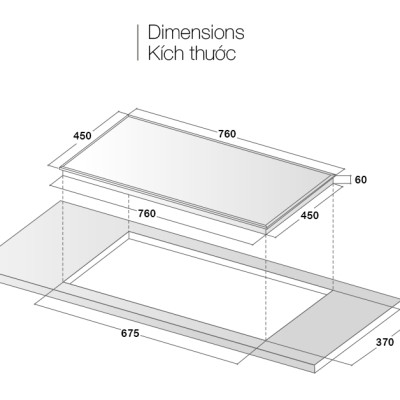 Bếp từ đôi Eurosun EU-T899G - Hàng Chính Hãng