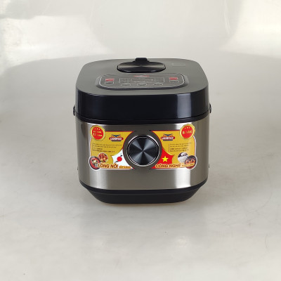 Nồi cơm điện tử Ladomax 7218 - Dung tích 1.8L, 700W - Lòng niêu men chống dính cao cấp-hàng chính hãng