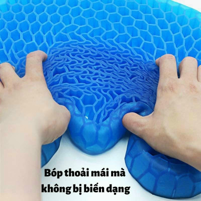 Đệm Ngồi 3D Thoáng Khí, Đệm Gel Tổ Ong Đàn Hồi Lót Ghế