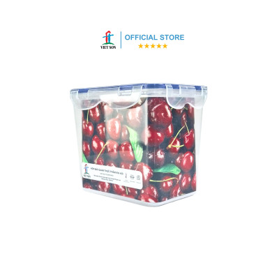 [TẶNG KHAY RÁO NƯỚC] Hộp Đựng Thực Phẩm VIETSON 3200ml Nắp Khóa 4 Cạnh Kín Hơi