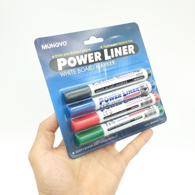 Vỉ 4 Bút Lông Bảng 4 Màu Mungyo MA-4A