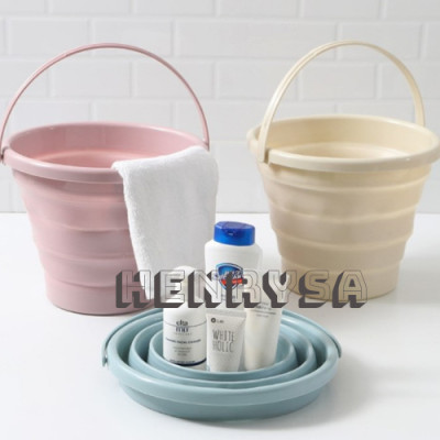 Xô nước gấp gọn 5L HENRYSA (màu ngẫu nhiên)