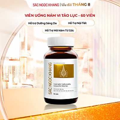 Viên uống Sắc Ngọc Khang Thảo Mộc Thiên Nhiên (60 viên) hỗ trợ làm đẹp da hạn chế sạm da, nám da, lão hóa da