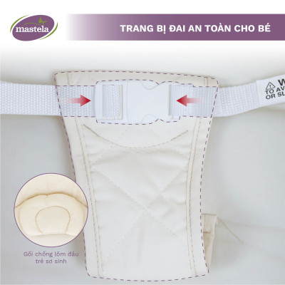 Nôi điện cho bé điều khiển từ xa kết hợp nhạc trắng ru ngủ Mastela SG239 - Nôi cho bé sơ sinh tới 2 tuổi bảo hành 12 tháng