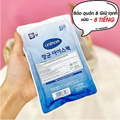 Túi đá khô diệt khuẩn Nano giữ nhiệt bảo quản lạnh sữa an toàn, tiện lợi Unimom