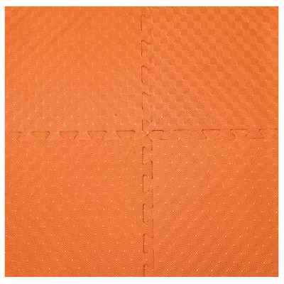 Bộ 4 tấm Thảm xốp trải sàn cho bé ECOBABY, thảm xốp eva đạt tiệu chuẩn Mỹ và Châu Âu - kích thước 1 tấm 60x60cm, độ dày 1cm - màu cam