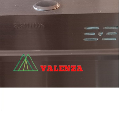 Chậu rửa chén bát Valenza 1 hố lớn 78x45cm inox304 chuẩn 100% dày 3li, kèm bộ xả thoát nhanh chống hôi, khay inox rửa phụ-Hàng chính hãng