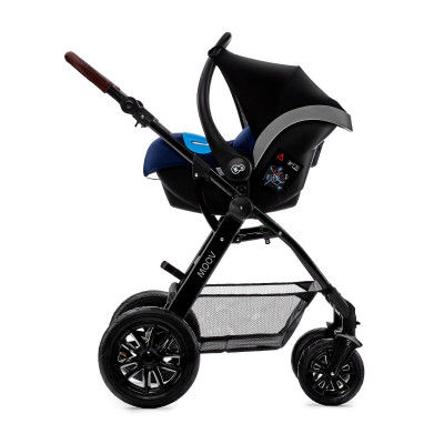 Bộ xe đẩy Kinderkraft MOOV3in1 cho bé từ 0 tháng tuổi đến 22kg  - Gồm xe đẩy, xe nôi và ghế ngồi ô tô - Hàng chính hãng