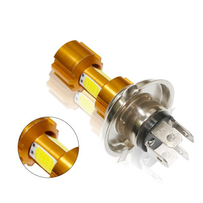 Đèn Fa Led 3 tim chân H4 ánh sáng trắng cho xe máy - Hàng chính hãng 