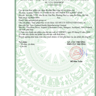 GO MULTI TEEN EVERYDAY 60 VIÊN- Viên uống cho tuổi teen nhập khẩu chính hãng GO Healthy New Zealand