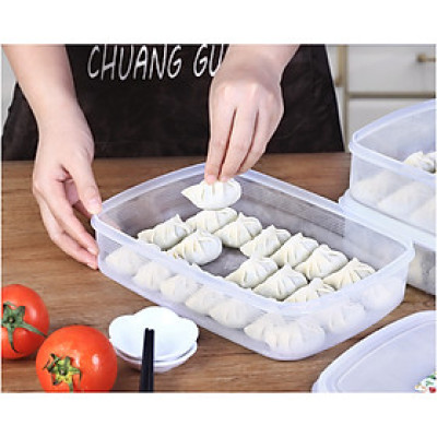 Hộp bảo quản thực phẩm hình chữ nhật dung tích 2.6 L Nakaya - Hàng nội địa Nhật Bản.