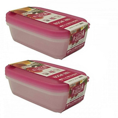 Combo 02 Bộ hộp thực phẩm Nakaya 800ml - Nội địa Nhật Bản (02 hộp/Bộ)