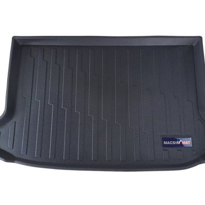 Thảm lót cốp xe ô tô Hyundai Kona 2018-đến nay nhãn hiệu Macsim chất liệu TPV cao cấp màu đen (DT007-1)