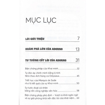 Những Nhà Tư Tưởng Lớn - Adorno Trong 60 Phút - Vanlangbooks