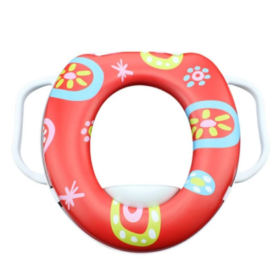 Bệt thu nhỏ bồn cầu có tay vịn cho bé - giao màu ngẫu nhiên