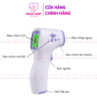 Nhiệt kế điện tử hồng ngoại OROMI CK-T1501 - Máy đo thân nhiệt - Hàng chính hãng