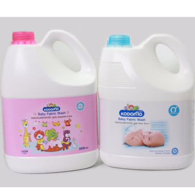 Dung dịch giặt xả KoDoMo 3000ml - cho bé sơ sinh an toàn khi sử dụng