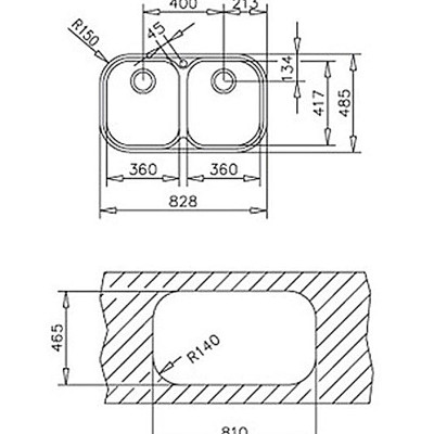 Chậu rửa inox TEKA STYLO 2B - Hàng Chính Hãng
