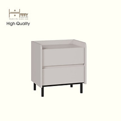 [Happy Home Furniture] LAVIA, Táp đầu giường 2 ngăn kéo - chân sắt, 50cm x 40cm x 54cm ( DxRxC), THK_153