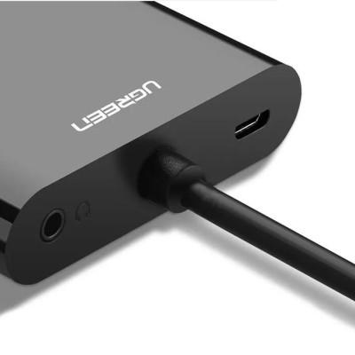 Ugreen UG40744CM101TK Màu Đen Bộ chuyển HDMI sang VGA + HDMI kèm cổng âm thanh - HÀNG CHÍNH HÃNG