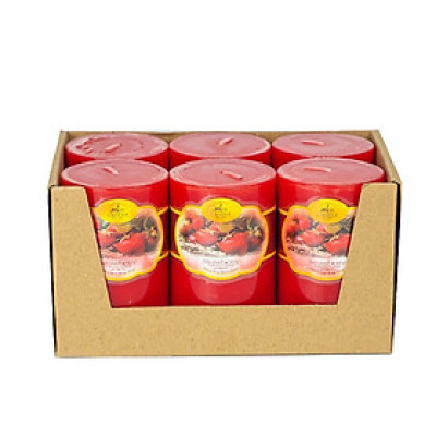 Khay 6 nến thơm trụ tròn D5H8 Miss Candle FTRAMART NQM0819 5 x 8 cm (Chọn màu)