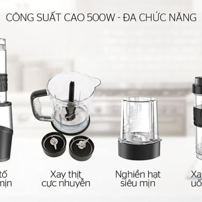 Máy Xay Sinh Tố Đa Năng Sunhouse SHD5340B (500W) - Hàng chính hãng