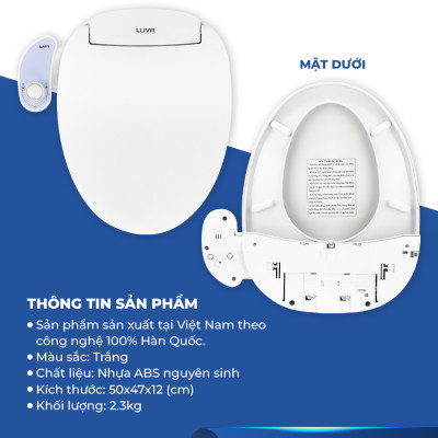 Nắp bồn cầu thông minh LUVA BIDET - LB203