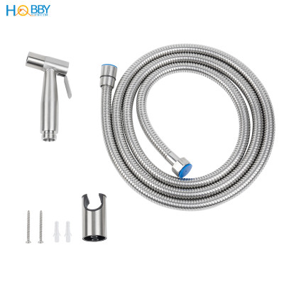 Bộ vòi xịt vệ sinh rửa toilet inox 304 tăng áp Hobby home decor VSR1