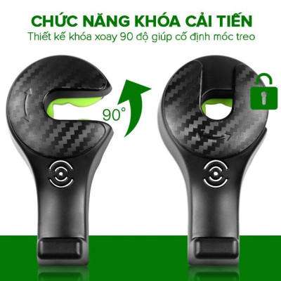 Móc treo đồ đa năng, giá đỡ điện thoại gắn lưng ghế ô tô