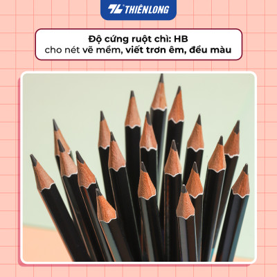 Hộp 10 cây Bút chì gỗ HB cao cấp Bizner BIZ-P01