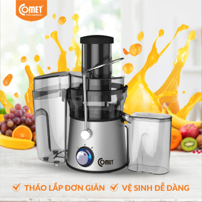 Máy ép trái cây Comet CM9836 công suất 600W – dung tích 1.5L, ép nhanh, lọc bã riêng – Hàng chính hãng, bảo hành 12 tháng