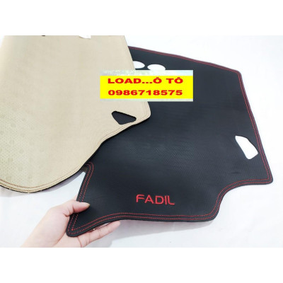 Thảm Chống Nắng Taplo Xe Vinfast Fadil Mẫu Da Vân Carbon Cao Cấp Có Chữ Fadil