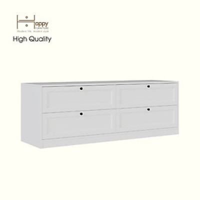 HAPPY FURNITURE , MATTA - Tủ lưu trữ 4 ngăn kéo, THK_224 , 160cm x 45cm x 56cm DxRxC