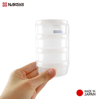 Set 04 hộp trữ thức ăn dặm cho bé Nakaya S 70mlx4 - Hàng nội địa Nhật Bản nhập khẩu chính hãng