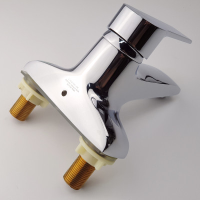 Vòi Lavabo nóng lạnh 2 chân Đồng mạ Chrome Eurolife EL-AZA03-1 (Trắng bạc)