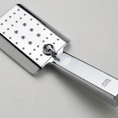 Tay sen vuông 3 chế độ chảy nhựa ABS mạ Chrome sáng bóng Eurolife EL-H201 (Trắng bạc)