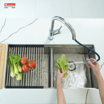 Chậu rửa chén bát inox 304 Konox KN8745DUB