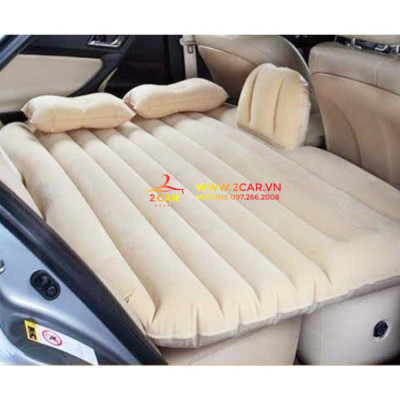 Đệm hơi ô tô, nêm hơi cho xe ô tô cao cấp, loại dày dặn, Tặng kèm bơm điện 2 gối và miếng vá dự phòng